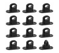 12 Pièces Fixations à Verrouillage Tournant de Qualité, Noir