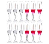 12 Pièces Flacon de Gloss à Lèvres Mini Tube Brosse en Plastique | Rechargeable et Portable, Application Facile, Petit Contenant pour Rouge à Lèvres, Format Pratique