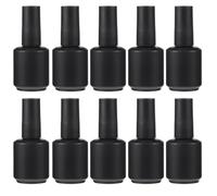 12 Pièces Flacon de Vernis à Ongles Vide 15ml en Verre Noir | Bouteille Étanche à Ouverture Facile, Format Compact pour Manucure, Lot Pratique pour Usage Personnel