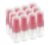 12 Pièces Flacon de Voyage en Plastique Rose 10ml pour Lotion et
