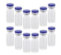 12 Pièces Flacon en Verre avec Bouchon 3ml pour Échantillons et Poudres | Verre, Surface Lisse, Usage Voyage et Décantation Cosmétique, Organisation de Petites Quantités, Réutilisable