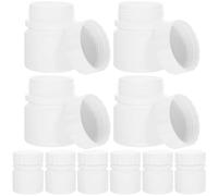 12 Pièces Flacon Hdpe 30ml Blanc à Bouchon Vissé pour Capsules | Réutilisable, Facile à Remplir, Anti-renversement, Organisation Pharmacie, Voyage, Vitamines, Lot Multi-articles