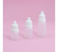 12 pièces Flacons compte-gouttes, Tailles multiples 3 ml/5 ml/10 ml Bouteilles en plastique transparent pour la distribution de liquides, les gouttes oculaires, le stockage d'encre et de pigments Poly