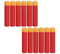 12 Pièces Fléchettes Nerf 9.5cm,Mousse Recharge de Fléchettes Rouge,Darts en Mousse Munitions pour Pistolets Nerf Blaster Pistolet Jouet Enfants,Accessoires Convient N-Strike Elite Mega Série