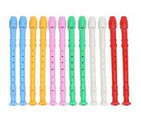 12 Pièces Flûte à Bec Soprano Style Allemand à 8 Trous | Abs, Tige de Nettoyage Incluse, Gamme Do Standard, pour Classe Musicale et Activités à Maison