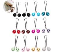 12 pièces Foulard Musulman Hijab Broches Perle Broche tête écharpe Support Musulman châle Broche Hijab épingles de sûreté pour Les Femmes