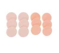 12 Pièces Houppette Ronde Cosmétique en Coton | Éponge Puff, Usage Maison et Salon, Pose Facile du Fond de Teint, Confort D’emploi