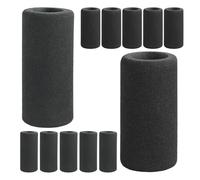 12 Pièces Housse de Gonfleur Co2 en Éponge, Anti-Gel, pour Vélo | Manchon Isolant Noir, Diamètre Intérieur 18/21mm, Protection Stable, Usage en Sorties et Météo Variée