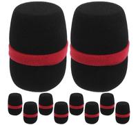 12 Pièces Housse en Mousse pour Microphone à Main, du Bruit, Noir | Micros Dynamiques, Usage Ktv et Églises, Identification Facile, Compatible Plupart des Modèles