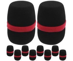 12 Pièces Housse en Mousse pour Microphone à Main, du Bruit, Noir | Micros Dynamiques, Usage Ktv et Églises, Identification Facile, Compatible Plupart des Modèles