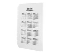 12 Pièces Intercalaires Calendrier A5 2026 en PP Givré pour Classeur, | Pages Détachables, Indexation Rapide des Sections, pour Bloc-notes et Journaux A5, Usage Bureau