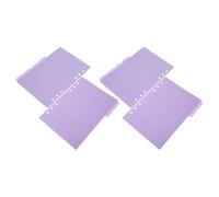 12 Pièces Intercalaires de Classeur pour Cahier A5, Onglets pour Reliure | PP Pourpre, Onglets Écrits à Main, Lot, Inserts Scolaires et Bureau