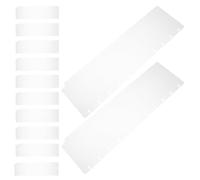 12 Pièces Intercalaires Perforés, Plastique Ultra Fin, Onglets | Onglets Écrits à Main, Séparateurs de Pages, Feuilles Vierges, Usage École et Travail
