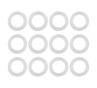 12 pièces Joint Plat Blanc Joint Torique en Silicone Rondelles d'Étanchéité Durable et Résistant aux Hautes Températures pour Tuyau Robinet d'Eau Pulvérisateur Connexion Taille (1 pouce)