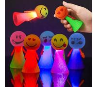 12 Pièces Jouets Lumineux Rebondissants, Remplisseurs de Sac de Partie, Jouet Elfe Sautant Rebondissantes, Jumping Elf Toy, Articles de Fête Et Remplisseurs de Sacs Cadeaux
