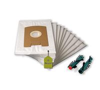 12 pièces Kit de filtre pour aspirateur Vorwerk Tiger/Kobold VT 260 : 10 sacs aspirateur + 2 Brosses rondes EB 360, 370 (1 Paire) de evendix®