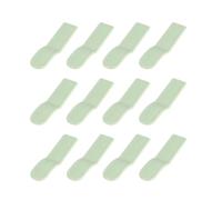 12 Pièces Lève-abattant de Toilettes Poignée Verte | PP et Viscose, Design Sûr et Fiable, Convient à Plupart des Couvercles, Usage Maison et Lieux Publics