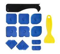 12 Pièces Lisseur Joint Silicone, Grattoir à Déjointer Carrelage, Outil de Lissage et Enlèvement de Joint Silicone pour Cuisine, Salle de Bain et Résine Acrylique