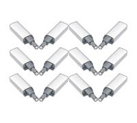 12 Pièces Loquet de Porte en Acier Inoxydable | Penderie et Meuble Résidentiel, Installation Facile, Design sans Poignée, Finition ABS Acier