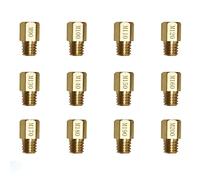 12 Pièces M5 Principal Jet Kit de Gicleur Principal de Carburateur 90,100,110,120,130,140,150,160,170,180,190,200 Remplacement Pour Carburateur Dellorto PHBG