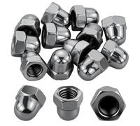 12 Pièces M8 Ecrou Borgne Inox，Ecrou Borgne Hexagonal- Forme haute A2 V2A - Pour vis, tiges filetées et boulons filetés