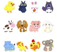 12 Pièces Magnet Frigo Enfant, Aimant Enfant Educatif,Magnets Aimantés Enfants, Aimant Réfrigérateur Animaux