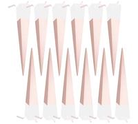 12 Pièces Manchon de Bouquet Rose, Cône, Papier Irisé | Boite Saint Valentin, Emballage pour S Individuelles, Boîte à Fleurs Enveloppe, Pochette pour Fleur, Paquet de Fleurs