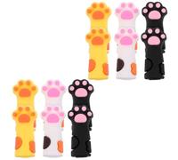 12 Pièces Manchon en Silicone Patte de Chat pour Pince à Ongles | Organisation Codée par Couleur, Prise Antidérapante, Absorption des Chocs, Facile à Mettre et Retirer