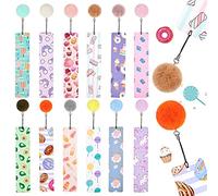 12 Pièces Marque-Pages avec Pom Pom Marque Page Marqueurs de Page Signets Mignons pour Étudiants Lecture pour Filles Femmes Dames Enfants Enfants Adolescents Cadeau Faveurs de Fête