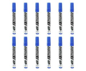 12 pièces marqueurs à base d ' huile robustes marqueur permanent résistant à l ' eau pointe de 0, 7 mm pour emballage industriel marqueur d ' étiquetage de disque pour un usage professionnel