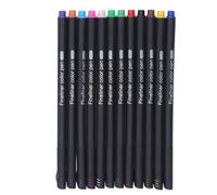 12 Pièces Marqueurs De Sublimation Stylos Infusibles Ensemble De Stylos à Encre De Sublimation Multicolore Stylo De Transfert De Chaleur à Pointe Fine De 0,4 Mm Avec Adaptateur Numéro 6 Pour Explorer