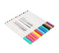 12 Pièces Marqueurs de Tissu Colorés Lavables Stylo à Pointe de Fibres Longue Durée pour la Couture Usage Domestique Plastique coloré 10x150mm 12 Pièces