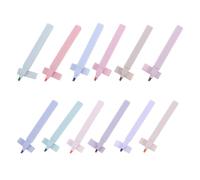 12 Pièces Marqueurs Pastel à Pointe Biseautée Souple pour Notes et | Palette Tonalités Douces, Prise Confortable en PP, Pochette de Transport, pour Cahiers, Agendas, Bibliothèques
