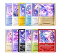 12 Pièces Masque Visage, Masque Visage Drole Avec un Motif de Douze Constellations, masque Hydratant visage, masque de Beauté Fille, Appaisant, pour Femmes Adolescentes