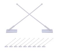 12 Pièces Mât de Drapeau de Voiture Adhésif pour Toit Extérieur, | Usage Extérieur Toutes Saisons, pour Convois de Mariage et Clubs Auto, Pose Facile, Style Discret