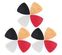 12 Pièces Médiator en Feutre pour Ukulélé, Triangle 3mm | Feutre de Laine, Contrôle Antidérapant et Toucher Doux, pour Banjo, Cours et Pratique à Maison