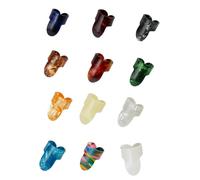 12 pièces médiators de guitare médiators plats médiators pour Fingerstyle acoustique, banjo ou ukulélé pour banjos de basse acoustique