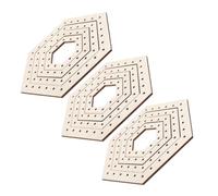 12 Pièces Métier à Tisser Hexagonal en Bois pour Bricolage, 7