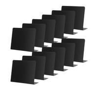 12 Pièces Mini Ardoises de Prix de Table, Présentoirs Stables | Étiquettes pour Pâtisseries et Aliments, Design Simple, Gain de Place, Usage en Café, Fête D’anniversaire