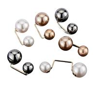 12 Pièces Mode Broche de Perle Simulée Épingle de Sécurité Clips de Châle de Pull Clips de Broche de Col Cardigan Châle Clips écharpe Boucle Pinces Châle pour Femmes Filles Vêtements Décoration
