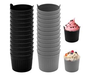 12 Pièces Moules à Muffins En Silicone Airfryer,Moule Silicone Individuel Airfryer Oeuf Cocotte,Mini Aux Oeufs Air Fryer Moule,Ramequin Silicones Air Fryers,Moule Gateau Air Fryer pour Muffins,Cakes