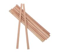 12 Pièces Moulures en Bois Demi-rondes Beige, Finition Naturelle | Bois Brut à Grain Authentique, Bords Arrondis, Pose DIY Facile, pour Meubles et Décoration Intérieure