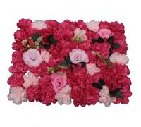 12 pièces mur de fleurs artificielles 40x60cm panneau de fleurs artificielles mur de roses mur de plantes pour le bricolage mariage anniversaire fête de fin d'année photo accessoires de décoration de 