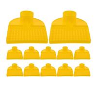 12 Pièces Nourrisseur de Surface pour Ruche, Plastique Jaune | Distributeur D’eau pour Abeilles, Usage Intérieur et Extérieur, Design Anti-noyade, Source Sûre