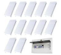 12 Pièces Obturateur Tableau Electrique, Cache-Trous Modulaires Pour Boîtier À Fusibles,Cache Tableau Electrique, Compatible Avec Legrand, Hager, Schneider Etc