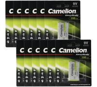 12 pièces pack avantage 9V, HR6F22 accu NiMH avec 200mAh, Always Ready avec faible autodécharge, accu prêt à l'emploi, idéal pour les détecteurs de fumée, lampes de poche, appareils de mesure etc.