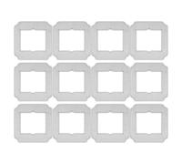 (12 Pièces) Pads de Serpillière de Remplacement pour ECOVACS Winbot Mini Robot Nettoyeur de Vitres Numéro de Pièce W-CC02-0012, Kit d'Accessoires de Chiffons Lavables, Recharge de Pad de Serpillière