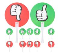 12 Pièces Pagaies de Vote Scolaire Oui Non, Plastique Présent | Double Face Facile à Tenir, Couleurs Vives et Nettes de Loin, pour Élèves, Enseignants, Questions Vrai Faux et Choix