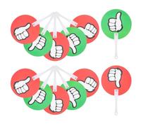 12 Pièces Palettes de Vote, Plastique Double Face Rouge Vert | Élèves et Primaire, Usage Scolaire pour Questions Vrai Faux, Facile à Porter et Comprendre
