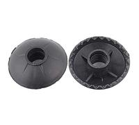 12 pièces Panier de Boue de Ski de Neige Rond Noir pour bâtons de randonnée, Accessoire de Remplacement pour bâton de Marche de randonnée, matériau PP de qualité supérieure avec